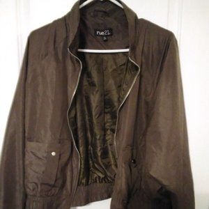 Rue21 Windbreaker Jacket Women's Size Large Green